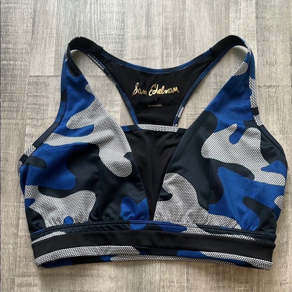 Sam Edelman camo sports bra